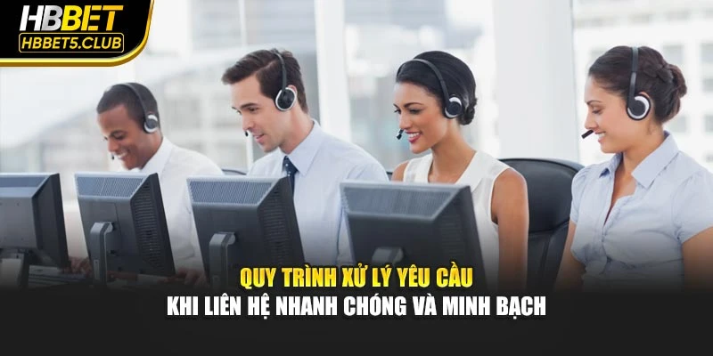 Quy trình xử lý yêu cầu khi liên hệ nhanh chóng và minh bạch